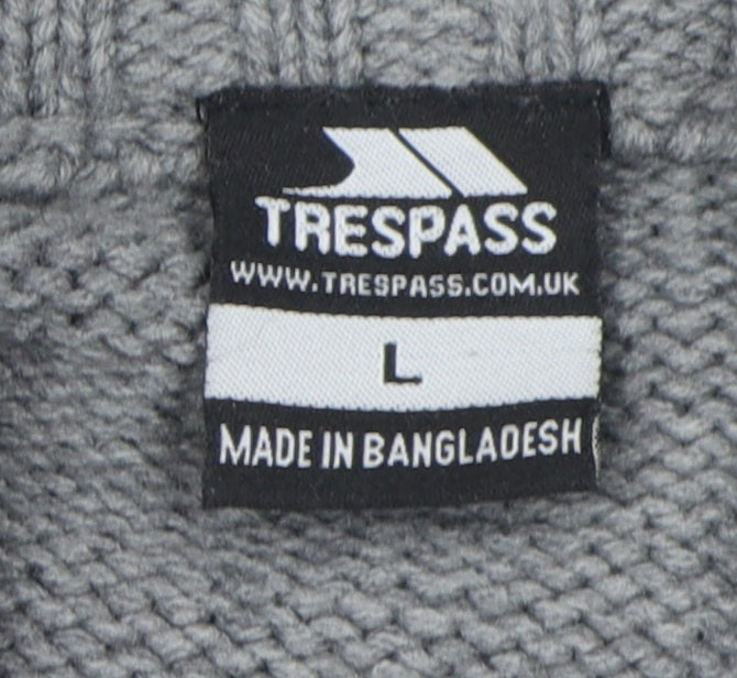 Trespass Men's Grey Pullover Jumper L