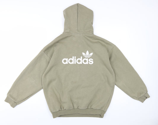 Adidas Women's Green Pullover Hoodie Size 12