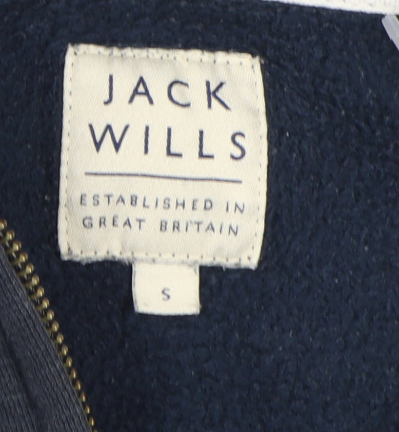 Jack Wills Men's Blue Full Zip Hoodie, Size S