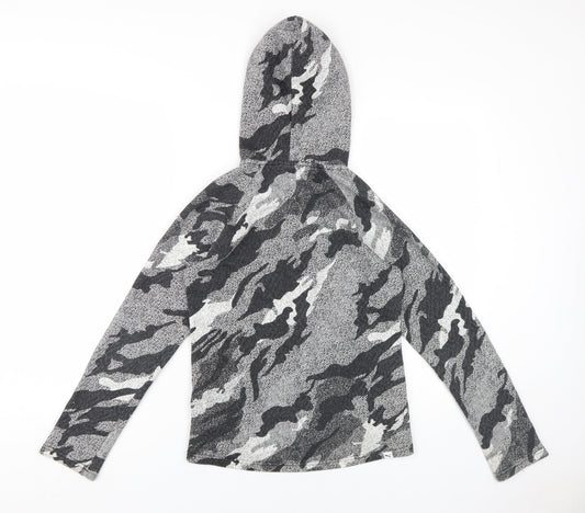 Puma Boys Grey Camouflage Full Zip XL Hoodie