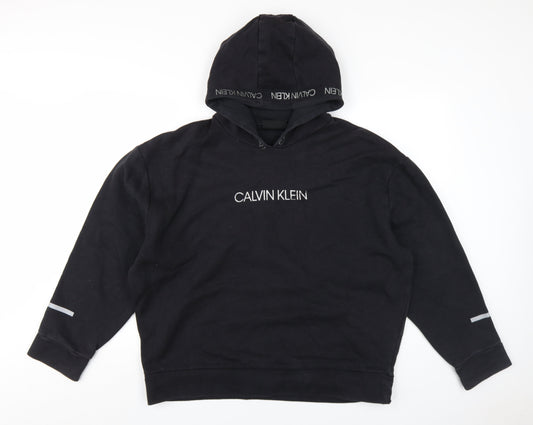 Calvin Klein Unisex Black Pullover Hoodie L