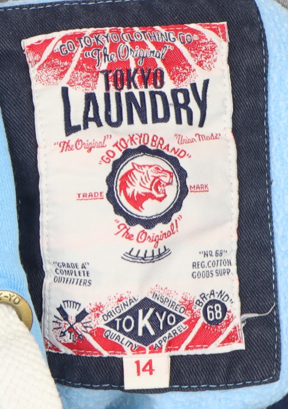 Tokyo Laundry Blue Hoodie Unisex Adults Size 14