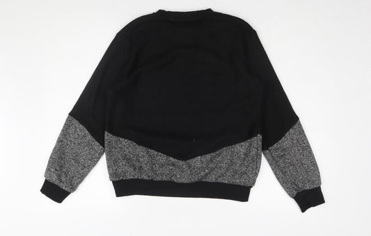 Soulstar Men's Black Pullover Jumper S Stylish Knit