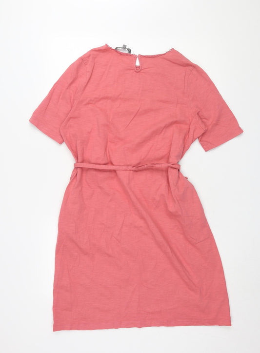 Laura Ashley Women's Pink Shift Dress Size 14