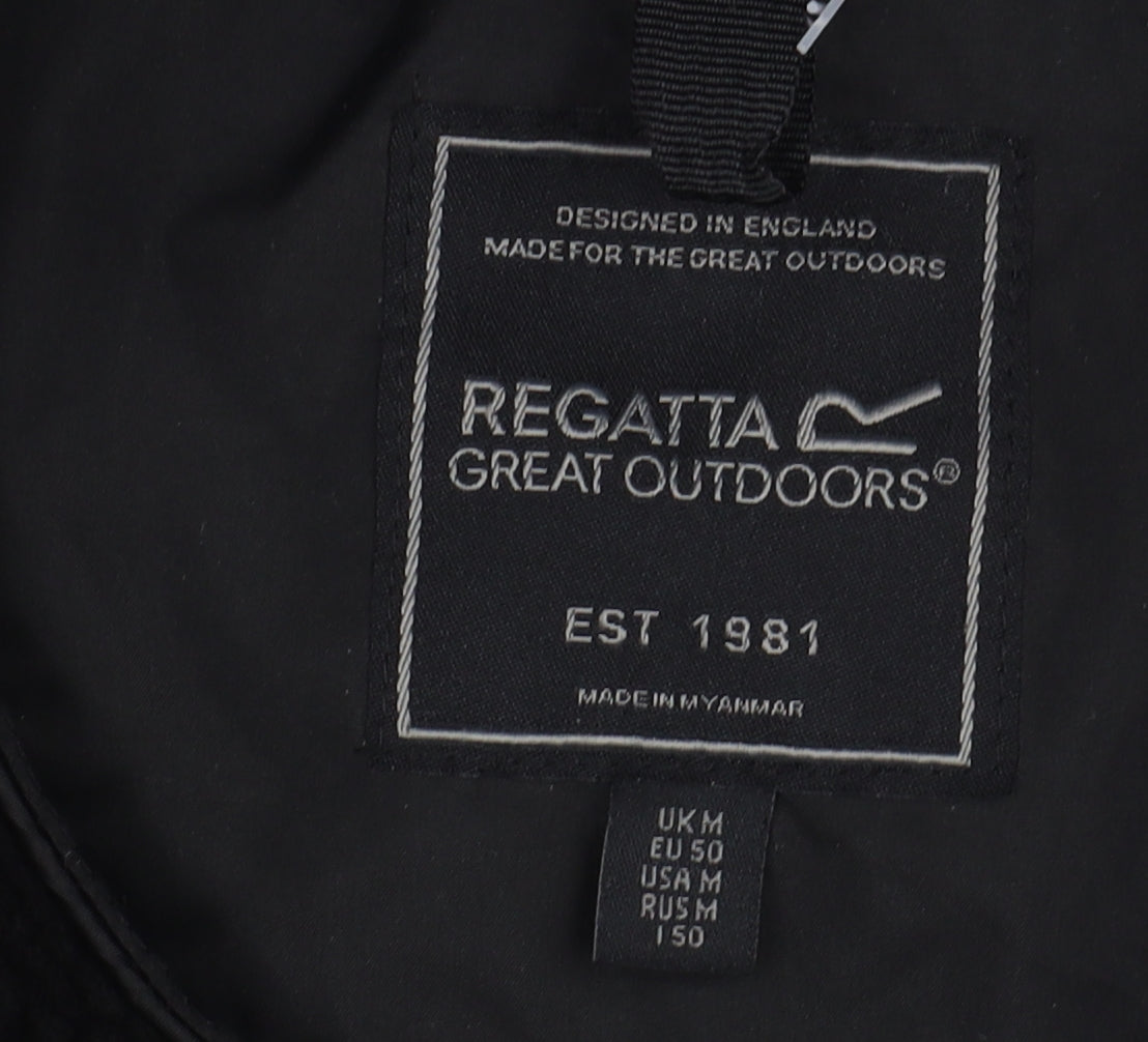 Regatta Men's Black Parka Jacket, M, Hooded Casual