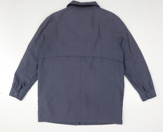 BHS Blue Unisex Mid-Length Jacket Size L - Casual