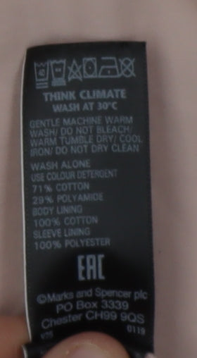 Marks and Spencer Women's Pink Mid-Length Jacket