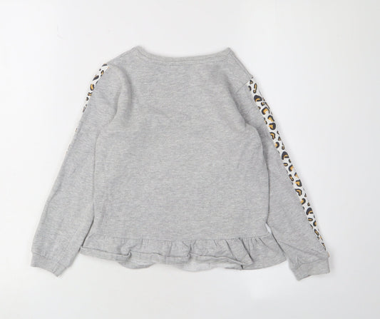 George Girls' Grey Disney Sweatshirt 6-7 Years Pullover
