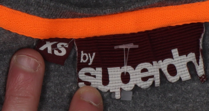 Superdry Women's XS Grey Crew Neck T-Shirt