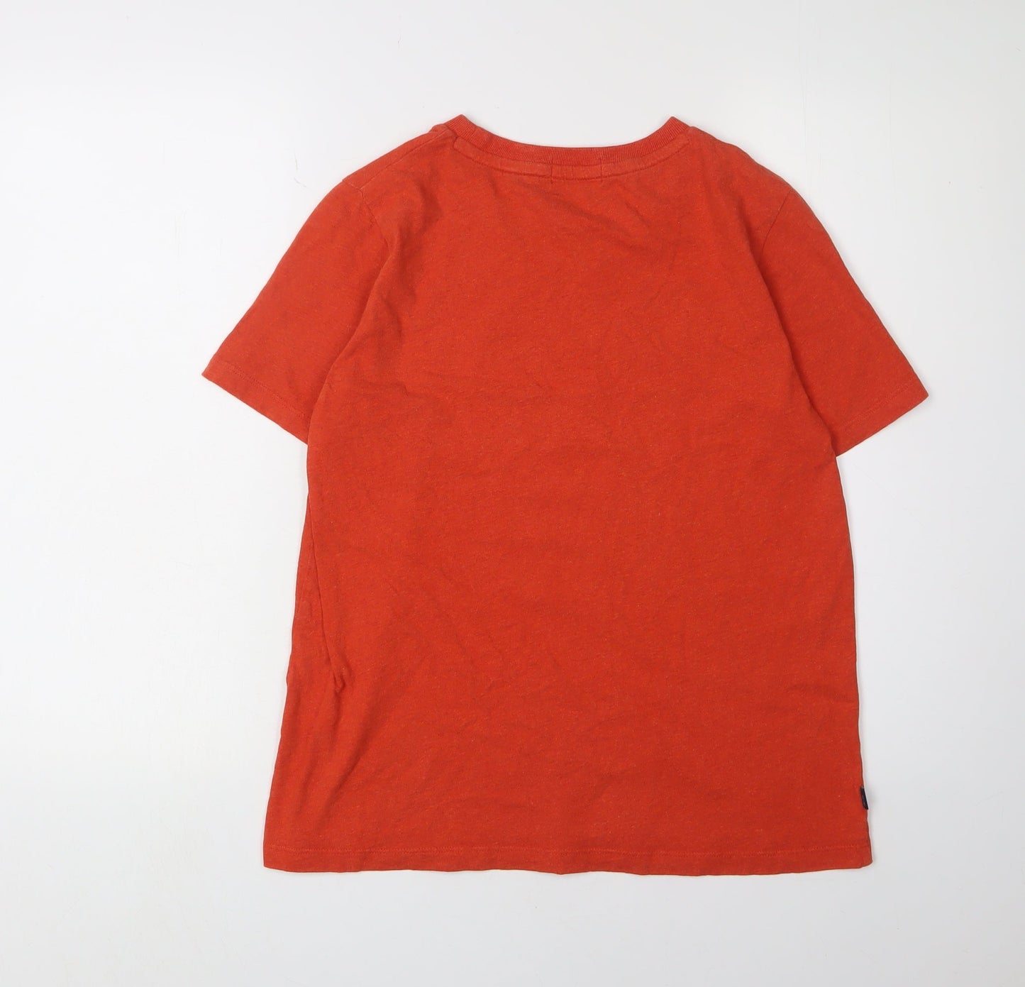 Superdry Women's Red Cotton T-Shirt Size 8 Casual
