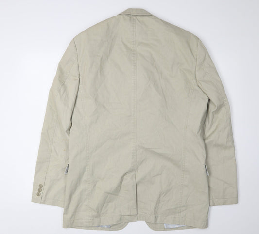 Marks and Spencer Men's Beige Blazer 38-40R Casual