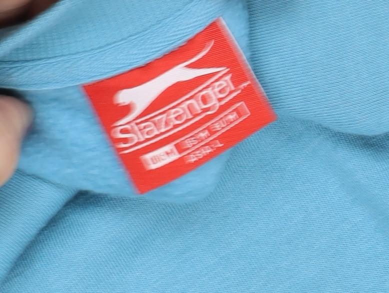 Slazenger Men's Blue Crew Neck Pullover Sweatshirt - M