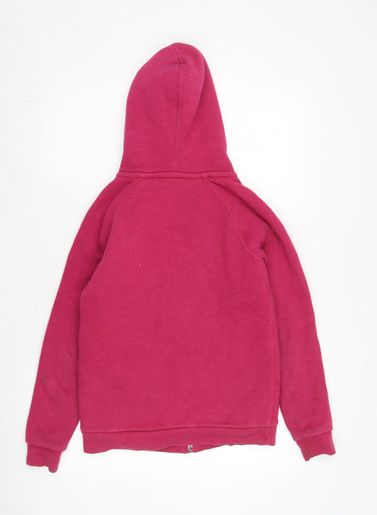 Jack Wills Women's Red Full Zip Hoodie Size 8
