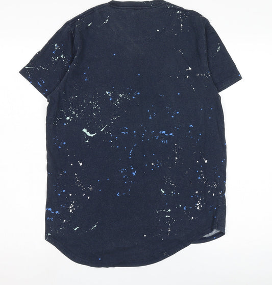 Hollister Men's Black Graphic Print T-Shirt, Size M