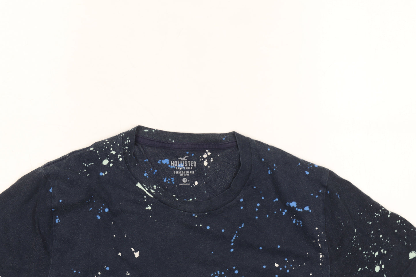Hollister Men's Black Graphic Print T-Shirt, Size M