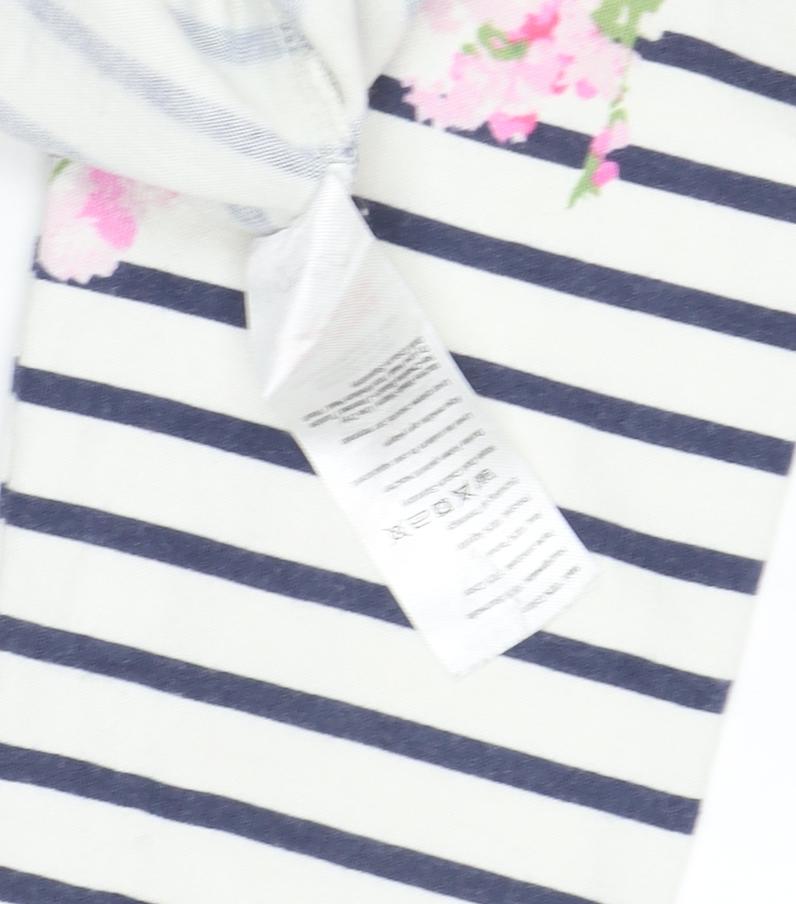 Joules Women's Multicoloured Striped 3/4 Sleeve T-Shirt