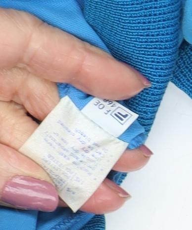 FILA Blue Men's Bomber Jacket, Retro Style, Logo Accent Size M