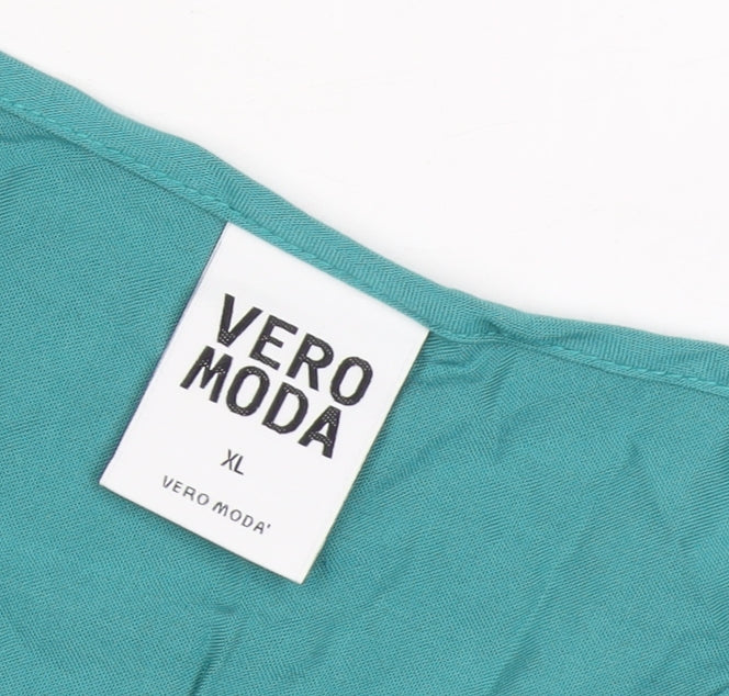 Vero Moda Women's Green XL Basic T-Shirt