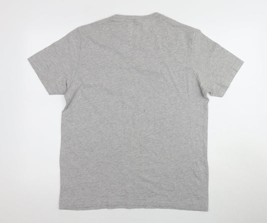 Freesoul Grey Graphic Print Men's T-Shirt L