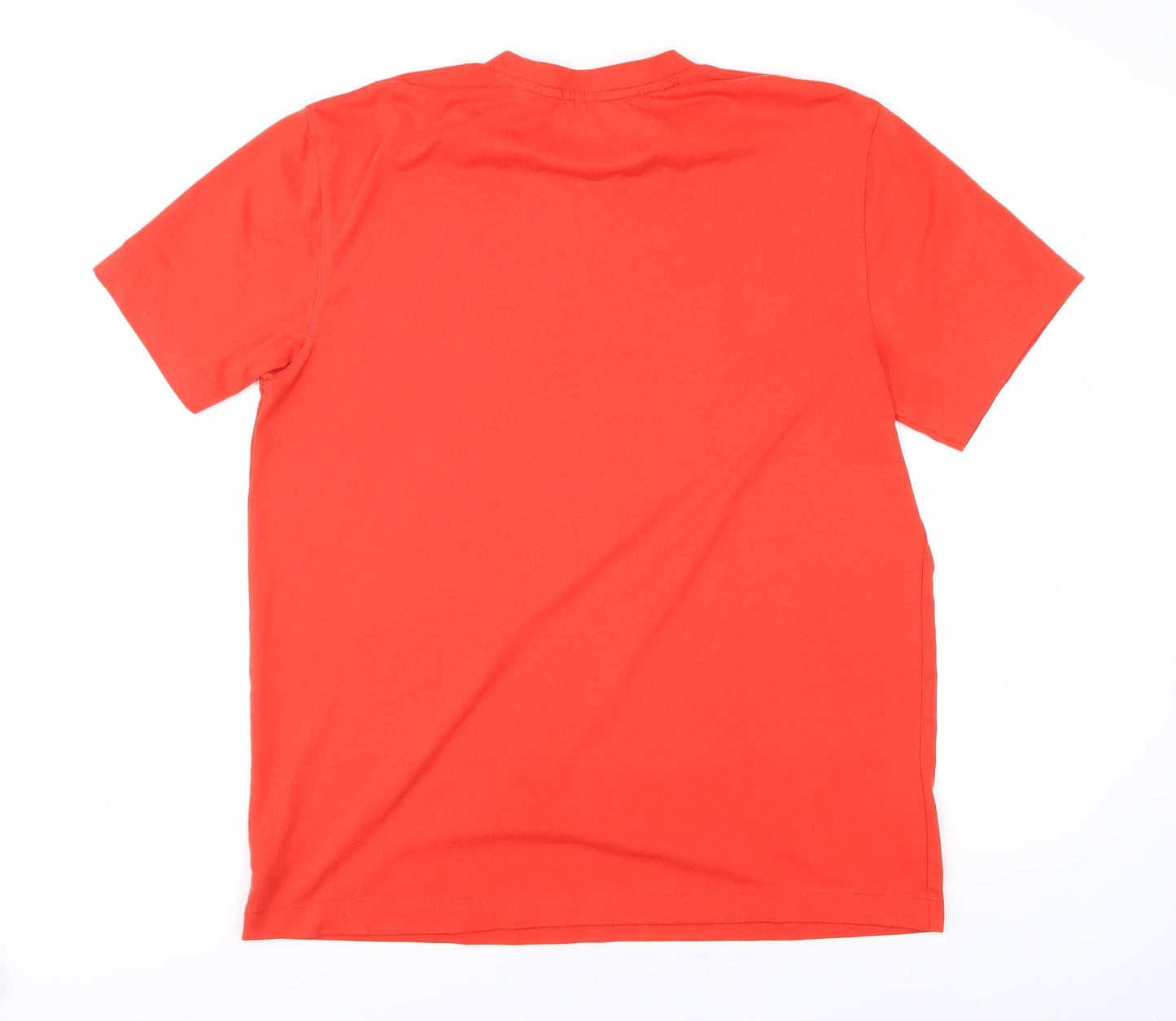 Champion Men's Red Crew Neck T-Shirt, Size M