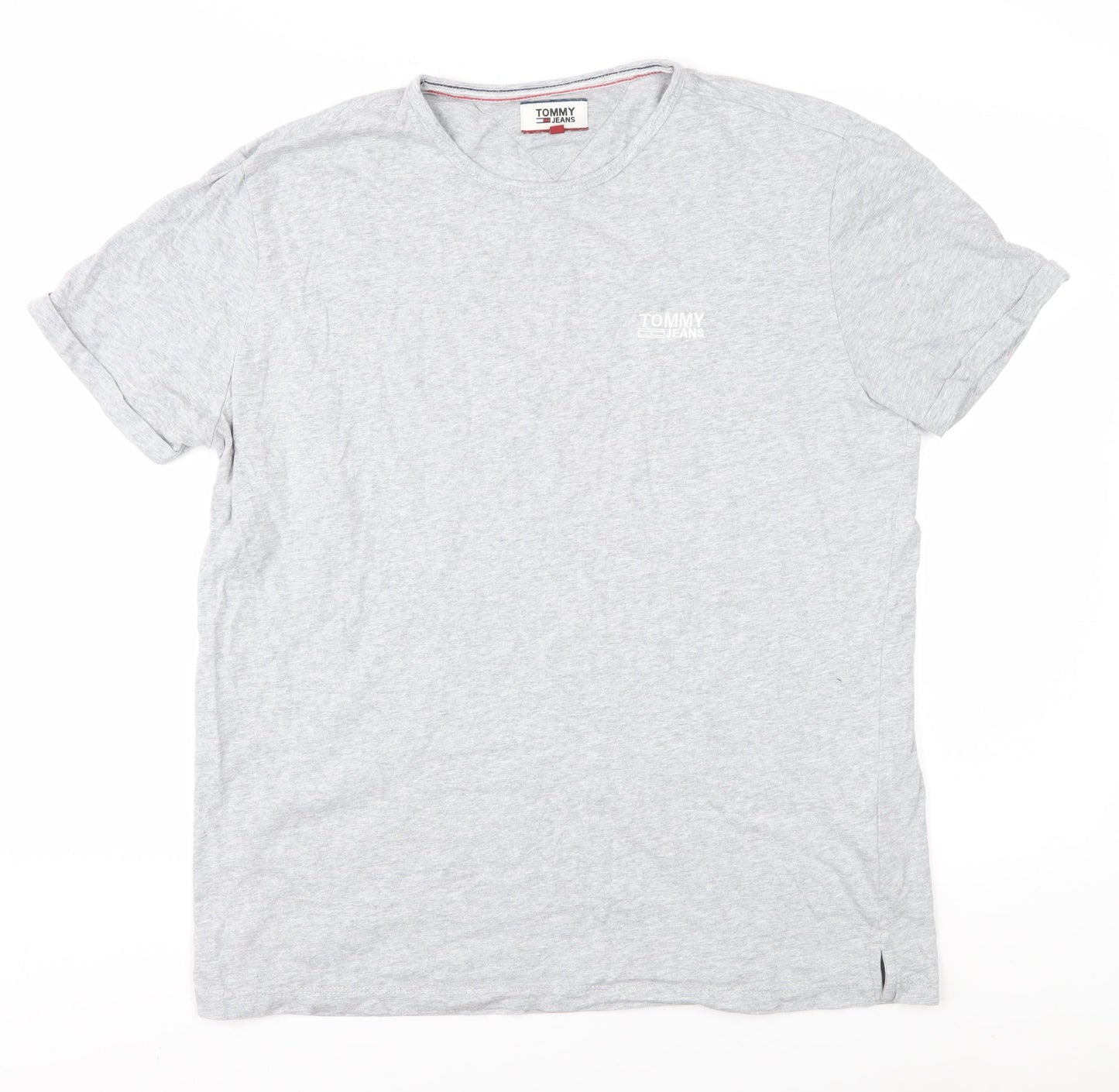 Tommy Jeans Men's Grey L Regular Fit T-Shirt