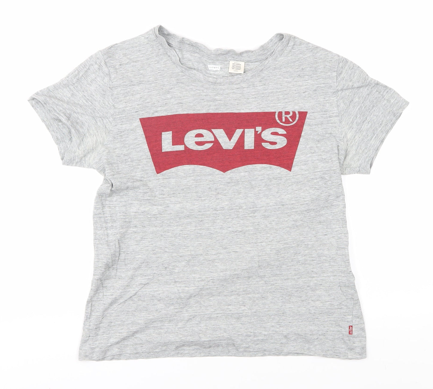 Levi's Women's Grey Basic Crew Neck T-Shirt - Size S