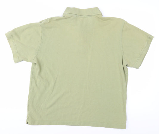 Banana Republic Men's Green Cotton Polo Shirt XL