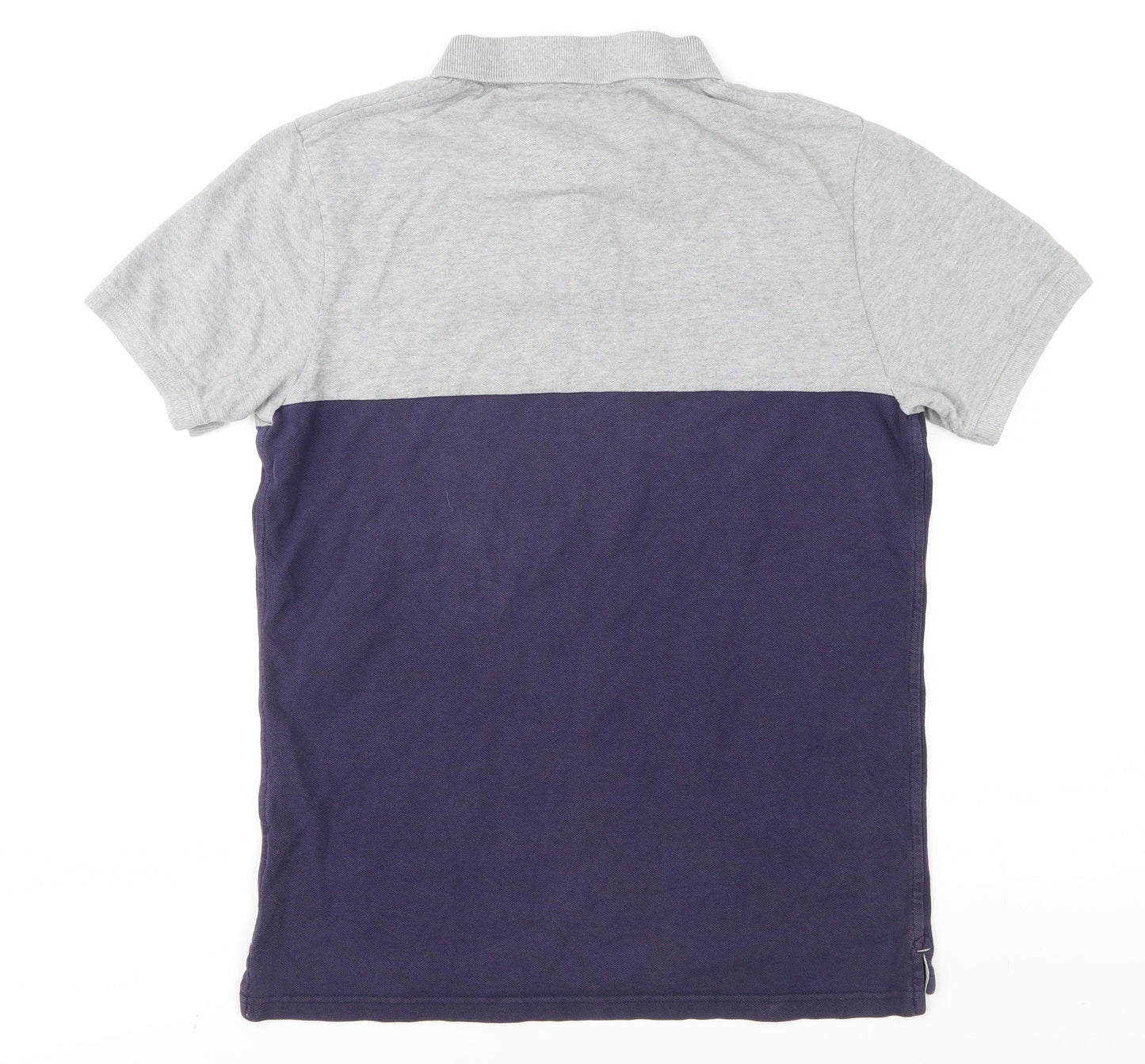 Jack Wills Men's Grey Colourblock Polo Shirt M