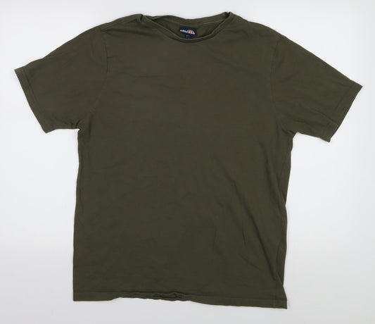 Additional front view of Ellesse Green Men's Short Sleeve T-Shirt L