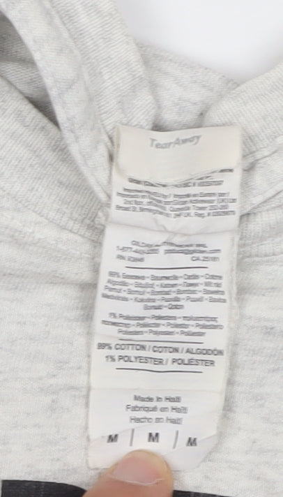 Close-up detail of The Simpons Men's Grey Funny Cartoon T-Shirt, size M