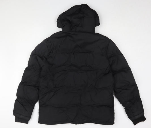 SoulCal & Co Men's Black Puffer Jacket Size S