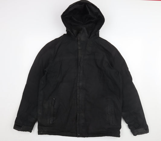 Regatta Men's Black L Parka Jacket, Hooded, Waterproof