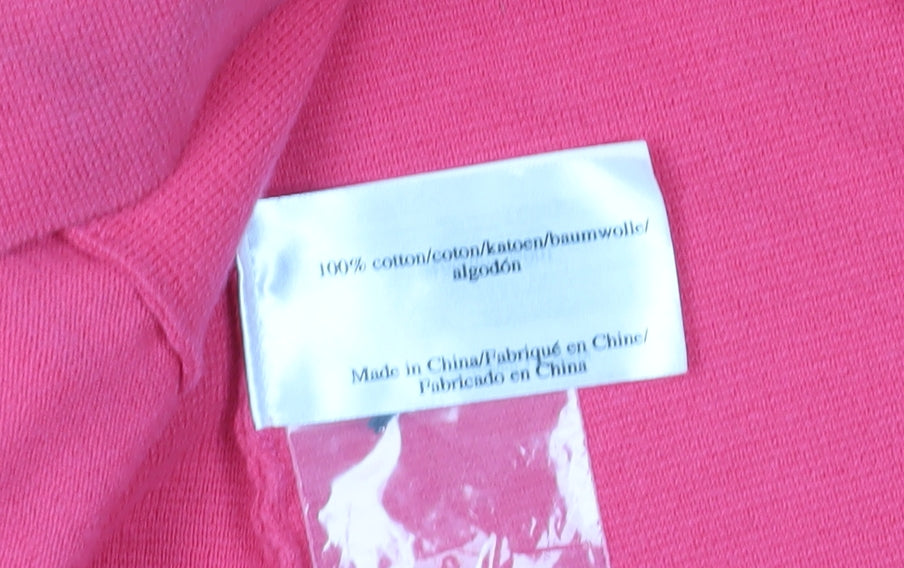 Laura Ashley Women's Pink Collared Cardigan Size 10