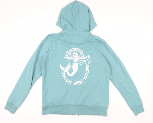 FatFace Men's Blue Full Zip Hoodie, M