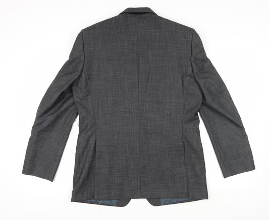 Moss Esq. Men's Grey Regular Fit Blazer Size 42R