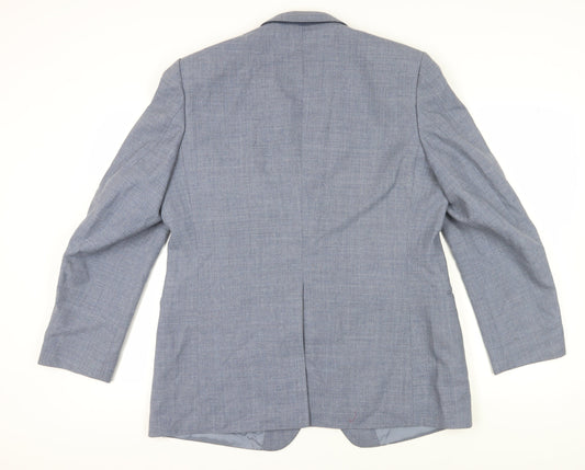 St Michael Men's Blue Blazer 44R Classic Single-Breasted