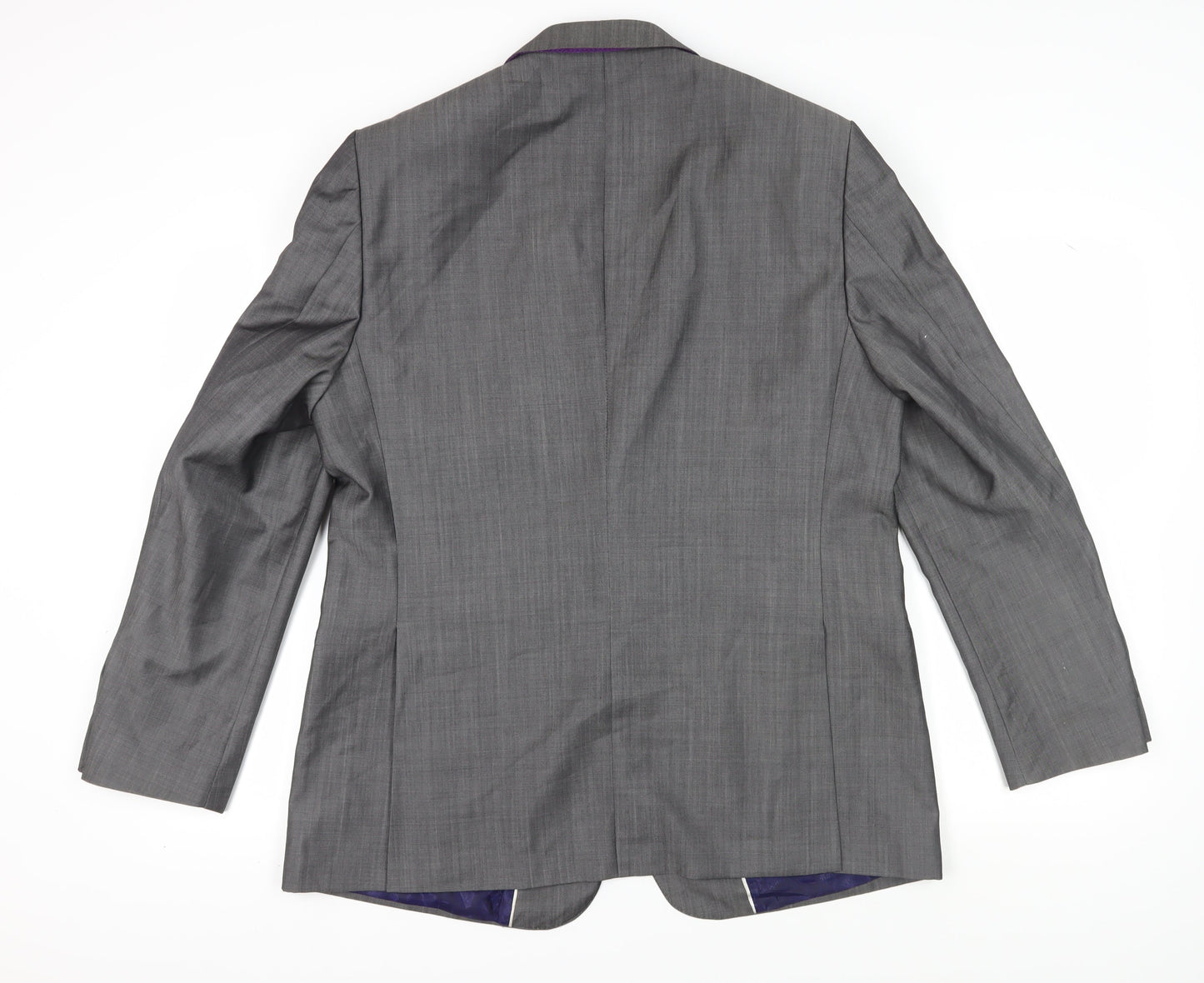 Duchamp Men's Grey Regular Fit Blazer, Size 44R, Classic Style