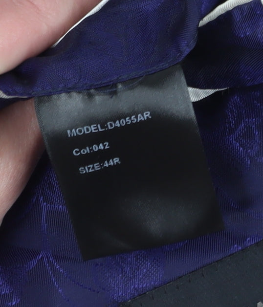 Duchamp Men's Grey Regular Fit Blazer, Size 44R, Classic Style