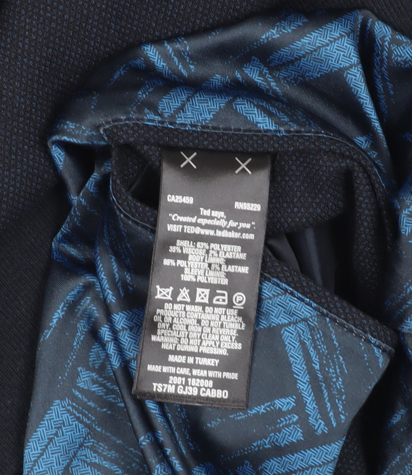 Ted Baker Men's Blue Bomber Jacket, M, Casual Style