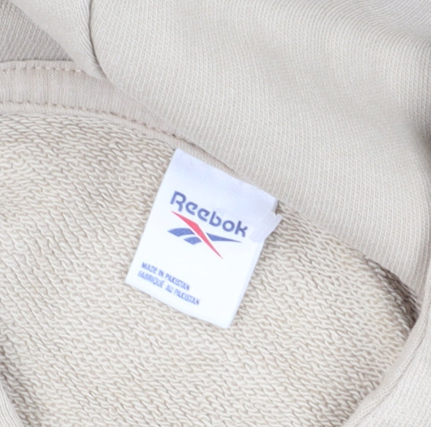 Reebok Men's Beige Pullover Hoodie S