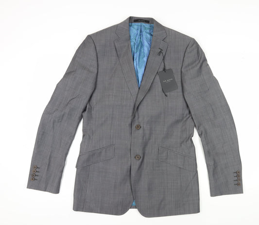 Ted Baker Men's Grey Check Blazer, Size 38L, New