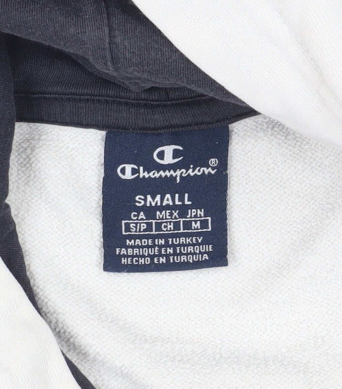 Champion Men's White Pullover Hoodie, Size S