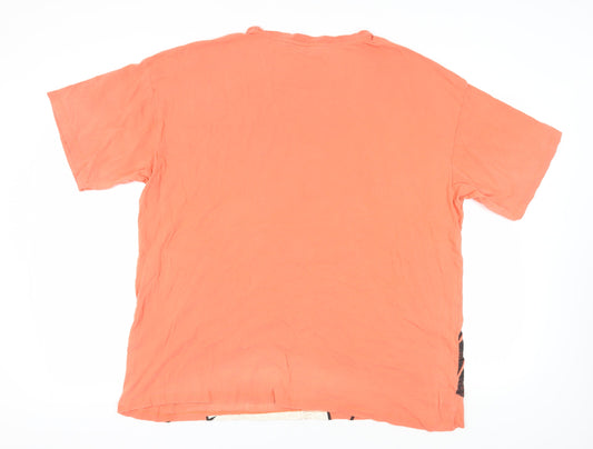 Disney Unisex Adults Orange T-Shirt XL Cartoon Fun