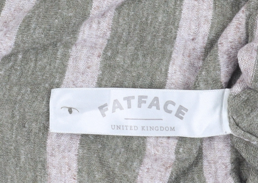 FatFace Women’s Green Striped Pullover Jumper Size 12