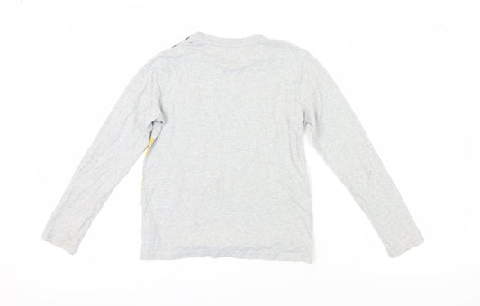 Timberland Boys Grey Graphic Print Long Sleeve T-Shirt 12 Years