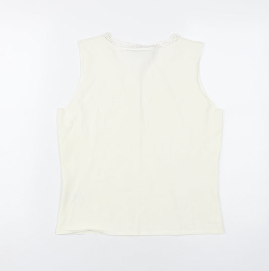 J.Taylor Women’s Ivory Tank Size 14