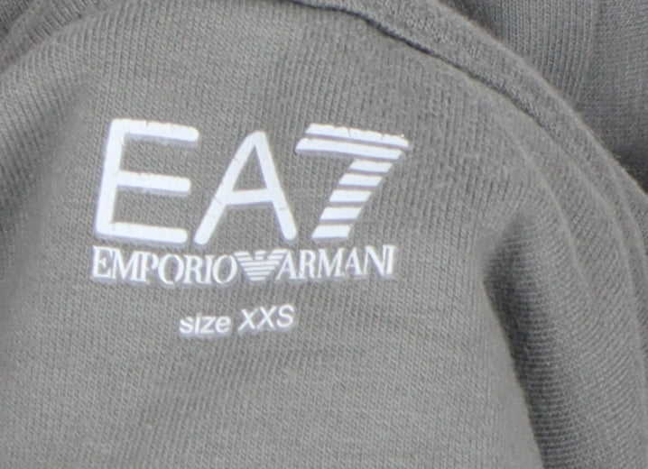 Emporio Armani Unisex Grey Pullover Hoodie - 2XS