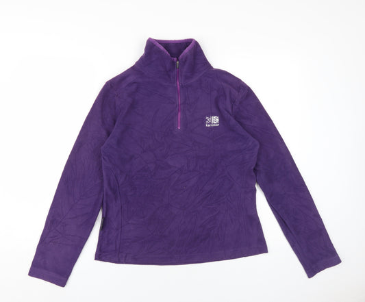 Karrimor Women's Purple Fleece Pullover Sweatshirt Size 10