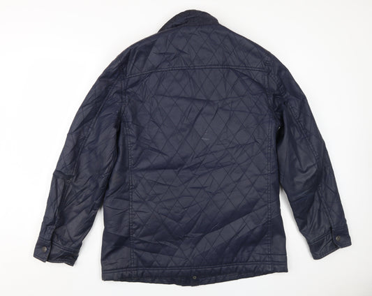 Crew Clothing Company Men's Blue Quilted Jacket, M