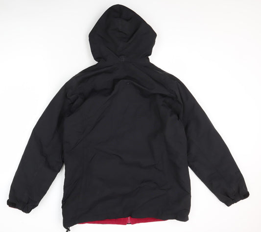 Peter Storm Women's Black Reversible Rain Coat Jacket Size 14